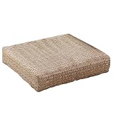 Matériau sélectionné : le coussin de sol Tatami est de grande qualité avec des joncs sélectionnés et un matériau en caoutchouc. Le coussin de siège en paille tissée est bien conçu, doux, respirant, confortable et délicat.