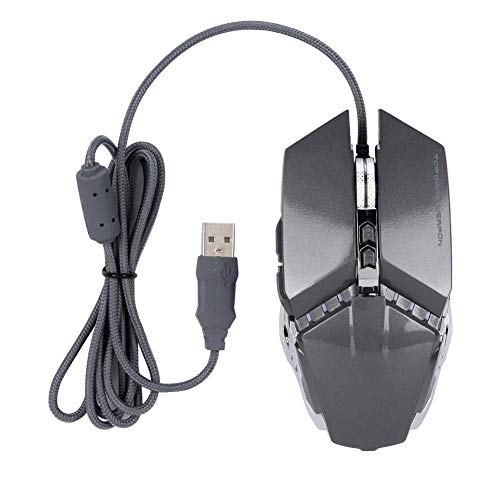 Woyisisi WARWOLF T9 8D Macro Definition Metal Wired Gaming Mouse 1200/1600/2400/4800 dpi para PC Port¨¢Til