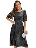Matériau & Confort : Réalisée en tissu lurex doux et léger, cette robe assure une excellente respirabilité et une touche douce sur la peau, parfaite pour une tenue confortable lors d’événements prolongés.