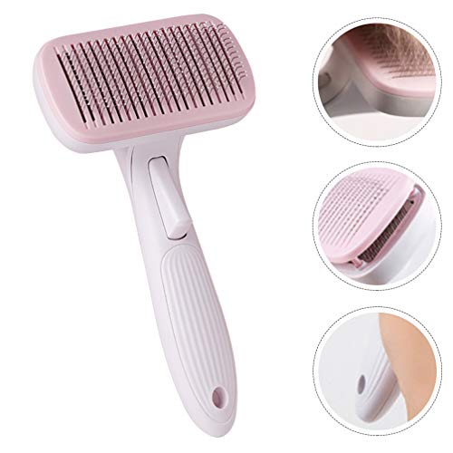 ULTECHNOVO Auto Limpeza Slicker Escova Suavemente Remove Esteiras E Emaranhados de Cabelo Solto Subp