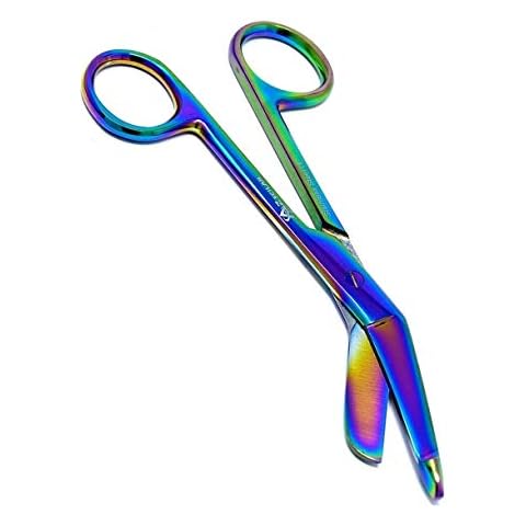 LISTER BANDAGE SCISSORS 5.5" MULTI COLOR RAINBOW COLOR STAINLESS STEEL (A2ZSCILAB BRAND) Cover