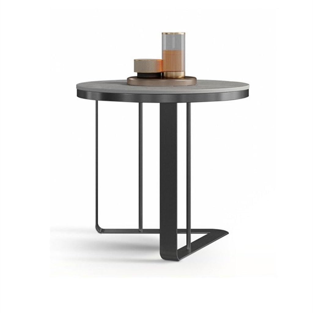 RENEESME Sofa Sofa Side Table Slate Corner Table Living Room Simple Round Small Side Table Bedside Cabinet Small Coffee Table Sofas for Living Room