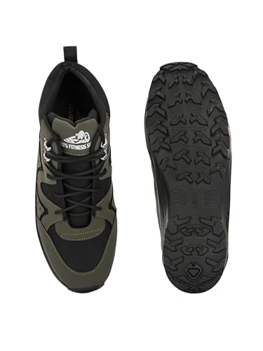 Image of Leo's Fitness Men's Waterproof Outdoor Durable High-Top Ankle Boots for Trekking & Hiking