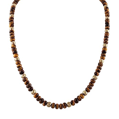 Bulova Men's Jewelry Classic Semi-Precious Beaded Necklace2