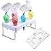 Soporte para Manga Pastelera 8 Aberturas Soporte de Crema Fondant de Plástico Rectangular Sujete La Punta de La Boquilla para Pasteles para Colocar El Relleno de Crema Pastelera
