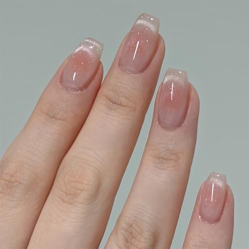 Cat's Eye Press Sur Ongles Paillettes Faux Ongles Plein Deck