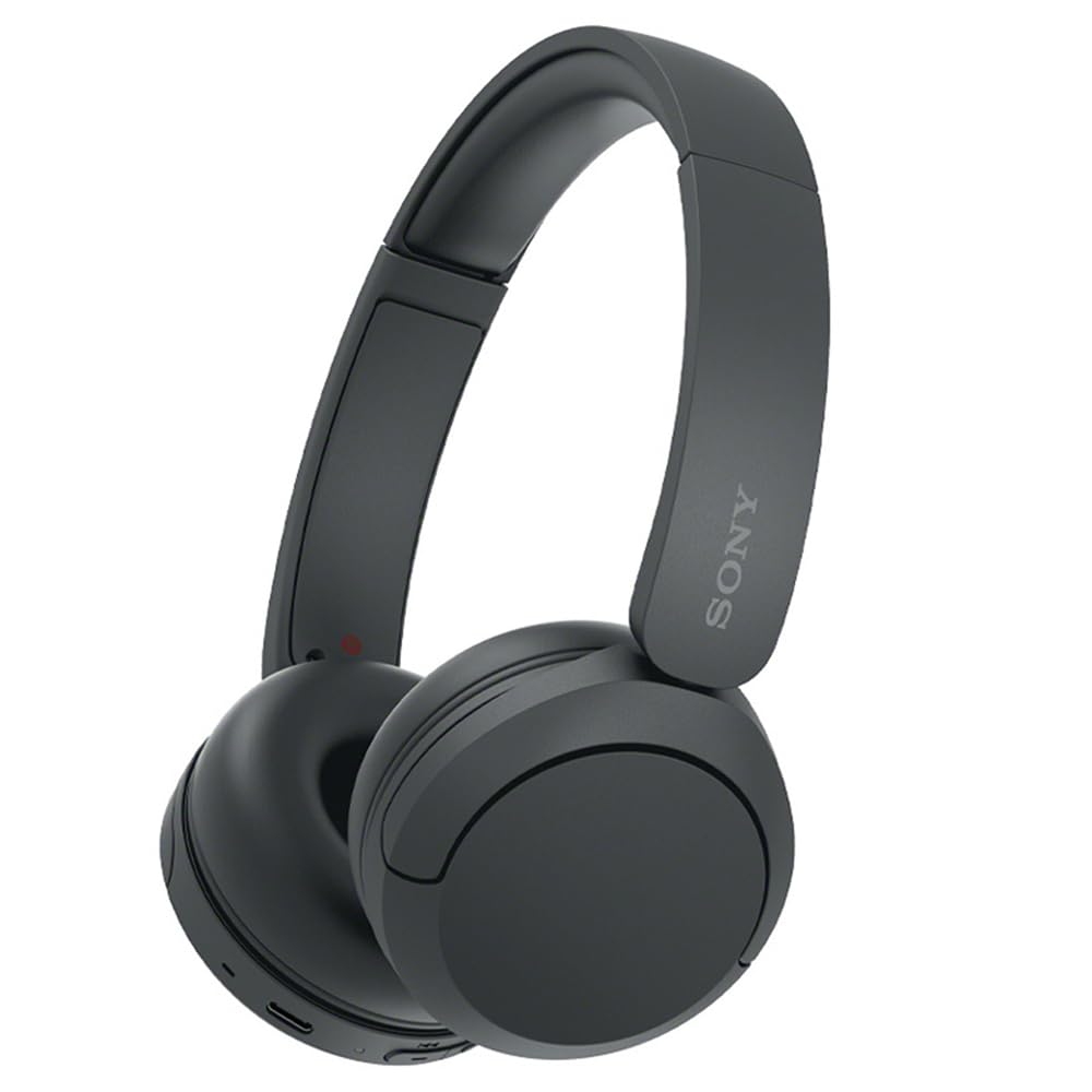 Sony WH-CH520 Wireless Headphones with Microphone, Black Bundle with Deco Photo Microfiber Cleaning Cloth and 1 YR CPS Enhanced Protection Pack