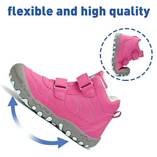 Mishansha Boys Girls Boots Rose Hightop Hiking Shoes Size 3.5 Non-Slip Outdoor Climbing Shoes For Little Kids Shoes #TOP3