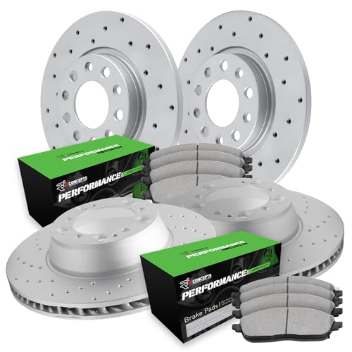 Image of R1 Concepts Front and Rear Brake Kit Fits 2009-2014 Acura TSX