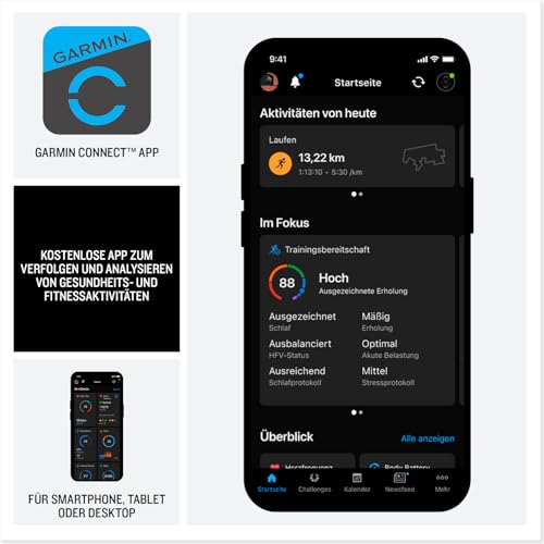 Garmin Venu X1 51mm - Fitness-Smartwatch, 2 AMOLED-Display, bis zu 8 Tage Akkulaufzeit, 100+-Sport-Apps, 24/7 Health- und Wellnessfunktionen, Telefonie, Display-Tastatur, Karten, LED-Taschenlampe