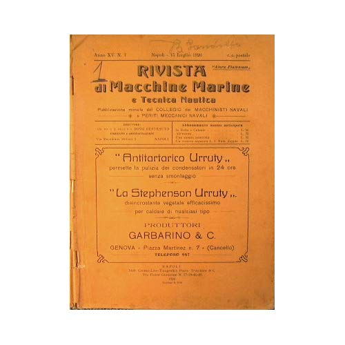 Rivista di macchine marine e tecnica nautica [Copertina flessibile] AA.VV. and Disegni in binaco nero nel testo e fuori testo. [Copertina flessibile] AA.VV. and Disegni in binaco nero nel testo e fuori testo. [Copertina flessibile] AA.VV. and Disegni in binaco nero nel testo e fuori testo. [Copertina flessibile] AA.VV. and Disegni in binaco nero nel testo e fuori testo. [Copertina flessibile] AA.VV. and Disegni in binaco nero nel testo e fuori testo. [Copertina flessibile] AA.VV. and Disegni in