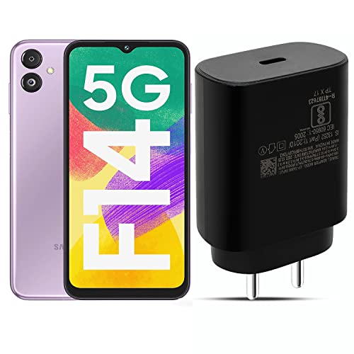 Image of Original 25w F14 5G Charger Adapter Compatible for Galaxy F14 / M14 / A14 Cellular Phone USB-C Super Fast Travel Charging Adaptive Quick Speed Adaptor [25 Watt ]