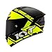 WXFQY Casco da Motocross, Casco da Motociclista Leggero in Fibra di Carbonio, Adatto for Bici da Discesa Cruiser Scooter ATV (Color : Black+Green, Size : M)