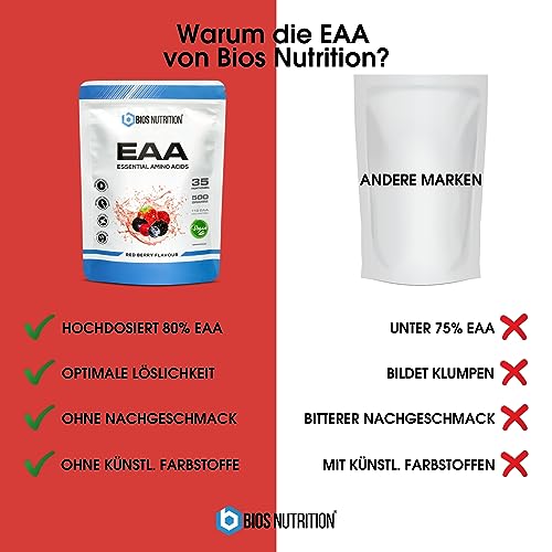 EAA Pulver Bios Nutrition Red Berry 500g