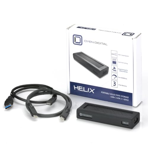 Image of Oyen Digital 8TB Helix Dura USB-C (USB 3.2 Gen2) NVMe Portable SSD, Up to 1050MB /s