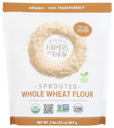 One Degree Organic Foods Organic Sprouted Whole Wheat Flour, 32oz