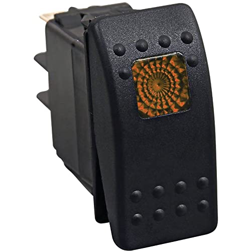 Tiger Lights Tlsw1-Orange 12V Led Rocker/Toggle Switch Orange Color #TOP1