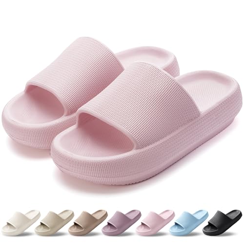 HEOAARG Badelatschen Herren Damen Rutschfest Badeschlappen Wolke Weich Schlappen Slippers Sommer Pantoletten Badesandale...