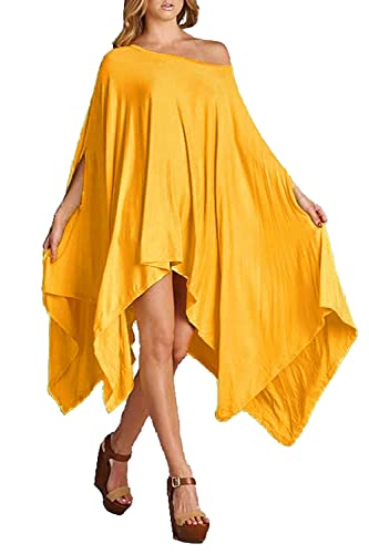 Image of Vivicastle Women's USA Loose Bat Wing Dolman Poncho Tunic Dress Top