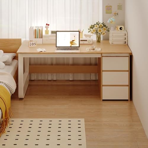 LAJOKING �p�\�R���f�X�N�A�׋����A100/120/140cm�A�����o���t���A���őϋv���̂���ؐ��f�X�N�g�b�v�A���[�X�y�[�X�t���A�g�ݗ��ĊȒP�A�ƒ�A�Q���A���r���O���[���A�I�t�B�X�A�׋������ɓK���Ă��܂� (A,140*50*73.5cm)