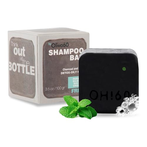 Oliva60 Charcoal Mint Shampoo Bar
