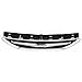 Evan-Fischer Grille Assembly Compatible with 2003-2007 Saab 43711 Center Chrome Shell/Painted Black Insert Convertible/Sedan/Wagon