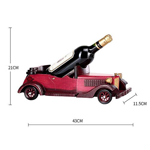 Soporte de vino simple para 1 botella - rojo miniatura 3
