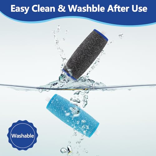 11 PCS Stück Hornhautentferner Ersatzrollen Kompatibel mit Scholl Velvet Smooth,nklusive 6 extra groben und 5 regulären groben Ersatzköpfen