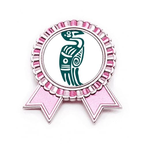 Broche aigle mexicain originale rose, le cadeau idéal en métal taille M