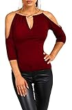 USGreatgorgeous Women’s Open Cold Shoulder Slim Fit Short Sleeve Tee Shirt Casual Blouse Tops...