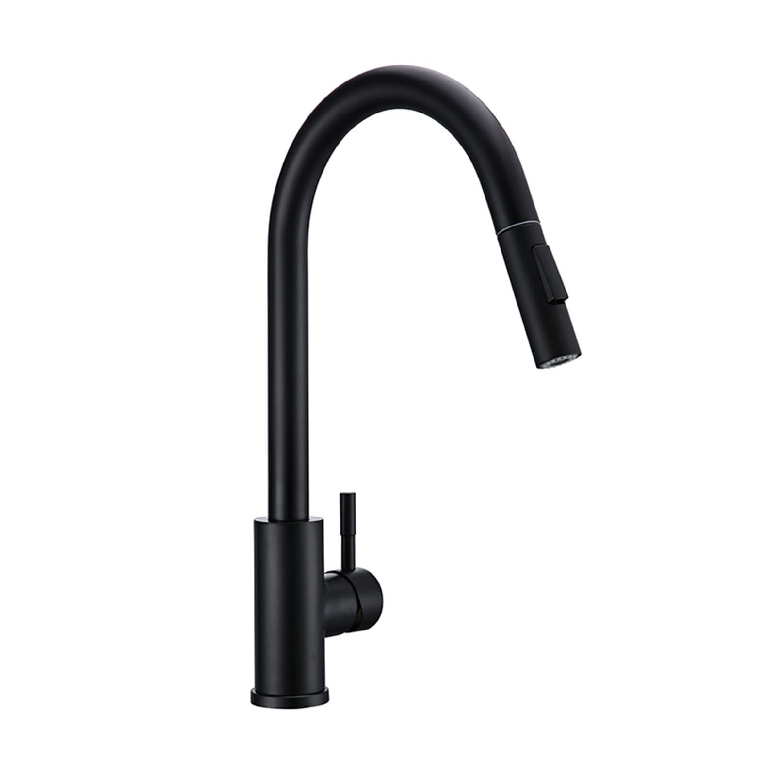 Robinet de cuisine en laiton noir mat au design élégant et durable