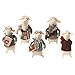 CATALOG CLASSICS Felted Wool Sheep in Clothes Decorative Figurines - Set of 5 Cute Lamb Ornaments