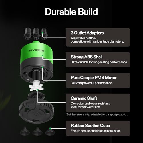 Image of VIVOSUN 660GPH Sub Water Pump for Fish Tank, Pond, Aquarium, Hydroponics (Pack of 2)