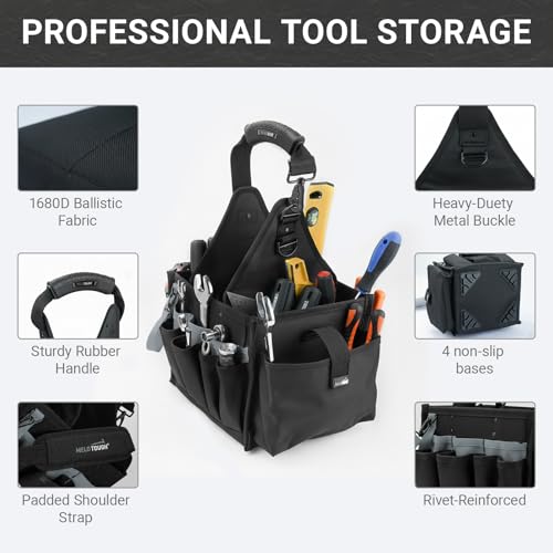 Image of MELOTOUGH Tool Pouch Bag 24-Pocket with Waterproof Base