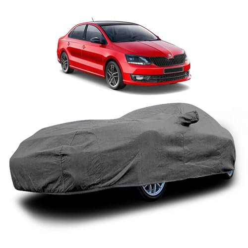 Image of Heavy-Duty Car Cover for Compatible with Skoda Rapid (2011 to 2025 All Models) Deluxe Car Protection Cover - Waterproof & UV-Resistant All-Season Exterior Protection