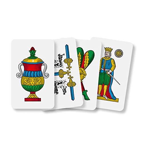 Dal 10071 - Napoletane Italia Regionalspielkarten, rotes Federmäppchen, ab 3 Jahren