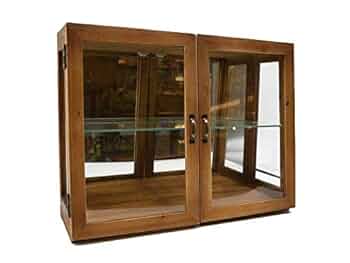 アンティーク木製ガラスキャビネットケース ディスプレイ棚 Amazon.co.jp: ガラスキャビネット ディスプレイケース 整理棚