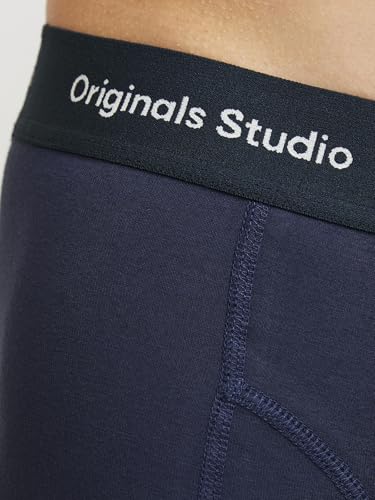 JACK & JONES Herren Jacvesterbro Solid Trunks 3 Pack Noos, Ocean Cavern, l (3er Pack) – Ansicht 2