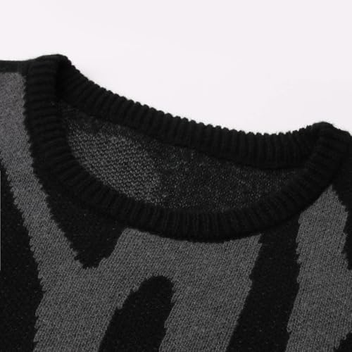 Letter Sweaters Pullover Graphic Sweaters Casual Long Sleeve Aesthetics Sweater Knitwear Gothic Sweaters2