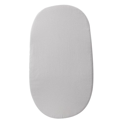 PTILSERY Cotton Bassinet Sheet for Infants Boys Girls, Solid Color Baby Fitted Sheet Case for Rectangle Oval Mattresses