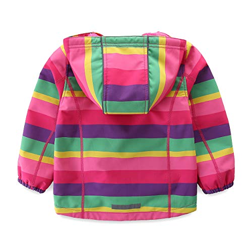 Warm Windbreaker Jacket for Kids Fleece Lined Hoodie 18M-7T2