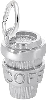 Rembrandt Charms, Coffee Cup/Mug.925 Sterling Silver