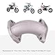 GOOFIT 25mm Ansaugrohr Ersatz für 110cc 125cc 140cc 150cc CRF Sunl Taotao ATV Quad 56-2
