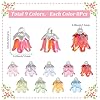 SUNNYCLUE 1 Box 72Pcs 9 Colors Acrylic Flower Charms Lily Flower Charm Silver Spring Lily of The Valley Floral Pendants for Jewelry Making Earrings Necklace Bracelet Women Adults DIY Crafts Supplies #1