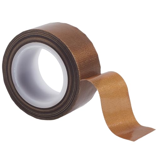 Image of CRASPIRE Low Friction Tape Brown Duct Tape 32.8ft x 1 inch Fibre High Temperature Waterproof Wearproof Self Adhesive Surface Protection Slip Repair Tapes for Seal Machine Wood Drawer Cabinet Furniture