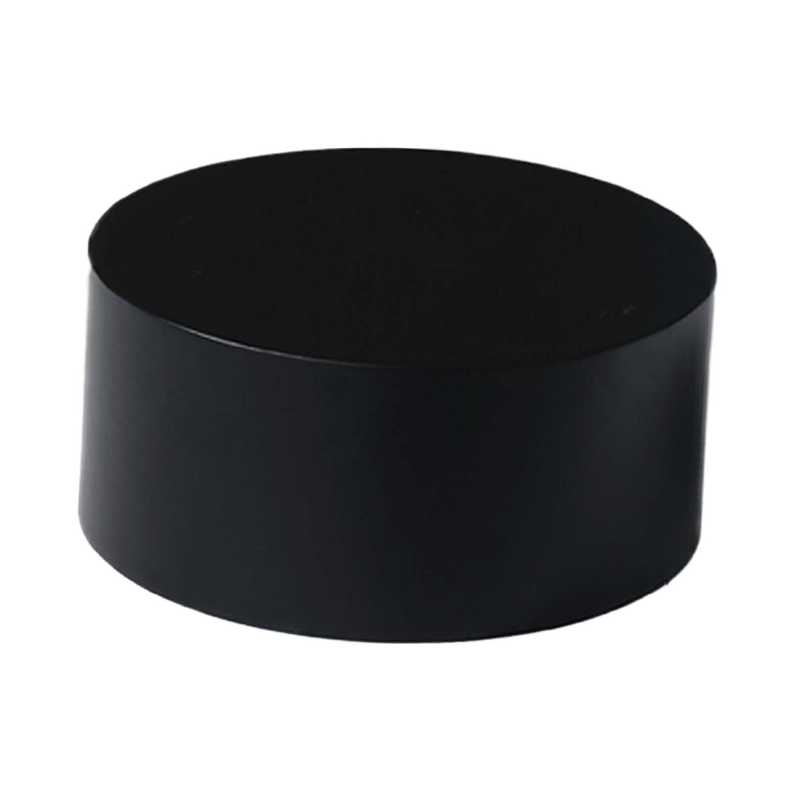 Fenteer Mannequin Display Pedestal Stand Prop Acrylic Floor Standing Cylindrical Bridal Shop Cylinder Plinth Raiser for Party Showing, Black