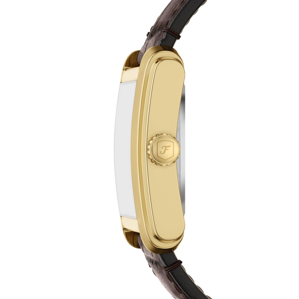 Fossil Carraway Herren 30MM Goldfarbene Edelstahluhr, ME3271