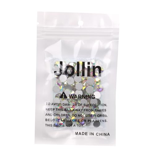 Image of 288pcs Glue Fix Crystal Flatback Rhinestones Glass Diamantes Gems for Crafting Nail Art Crafts Decorations Clothes Shoes 7.2mm (ss34, Crystal AB)