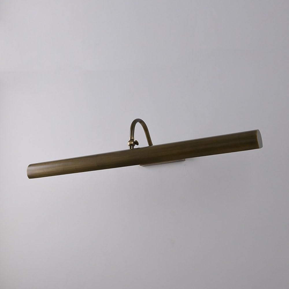 Kinkiet Retro minimalistyczna mosiężna lampa ścienna do salonu, dekoracyjne malowanie, antyczna toaletowa z brązu Lampa ścienna do łazienki