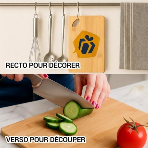 Planche à découper Meilleur Eliott du Monde 3 2 - Plateau Apéro en Bambou Cadeau Original Cuisine Barbecue – vue 3